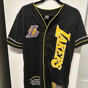 Los Angeles Lakers Black and Yellow Jersey
